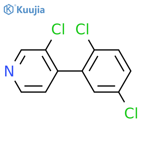 3-Chloro-4-(2,5-dichlorophenyl)pyridine structure