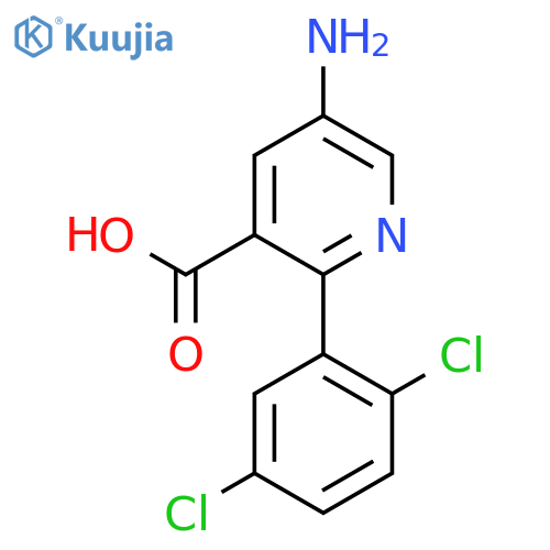 5-Amino-2-(2,5-dichlorophenyl)nicotinic acid structure