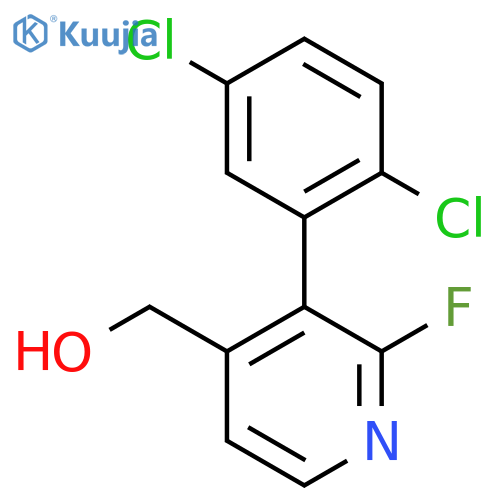 3-(2,5-Dichlorophenyl)-2-fluoropyridine-4-methanol structure