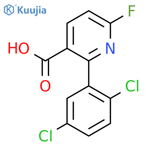 2-(2,5-Dichlorophenyl)-6-fluoronicotinic acid structure
