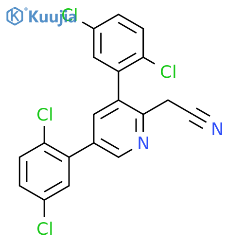 3,5-Bis(2,5-dichlorophenyl)pyridine-2-acetonitrile structure