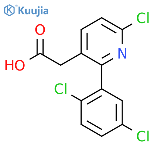 6-Chloro-2-(2,5-dichlorophenyl)pyridine-3-acetic acid structure