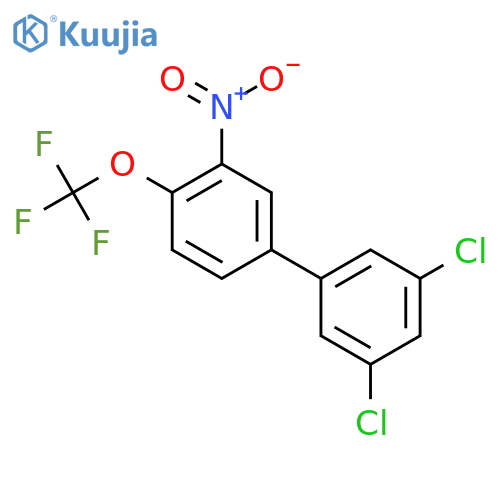 3,5-Dichloro-3'-nitro-4'-trifluoromethoxy-biphenyl structure