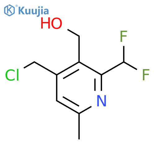 4-(Chloromethyl)-2-(difluoromethyl)-6-methylpyridine-3-methanol structure