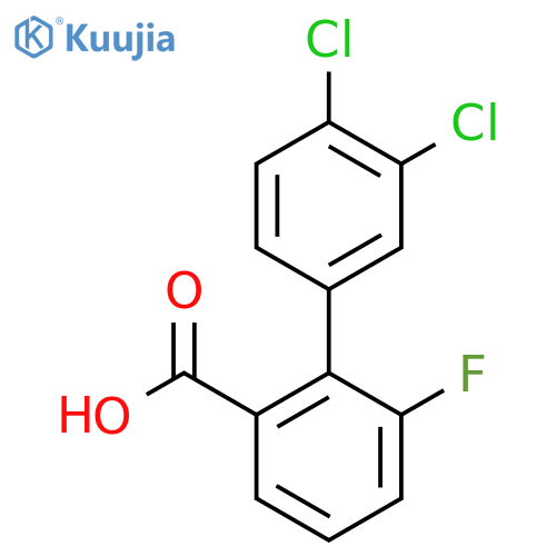 3',4'-Dichloro-6-fluoro-biphenyl-2-carboxylic acid structure