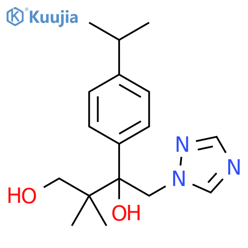 1,3-Butanediol,2,2-dimethyl-3-[4-(1-methylethyl)phenyl]-4-(1H-1,2,4-triazol-1-yl)- structure