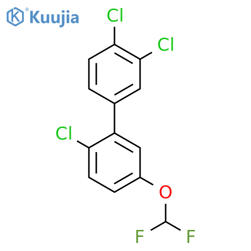 2'-Chloro-3,4-dichloro-5'-difluoromethoxy-biphenyl structure
