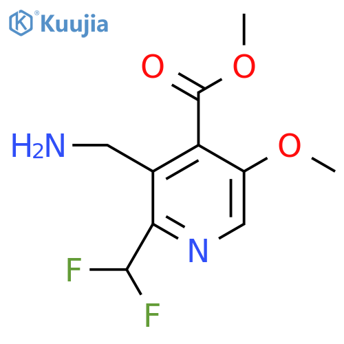 Methyl 3-(aminomethyl)-2-(difluoromethyl)-5-methoxypyridine-4-carboxylate structure