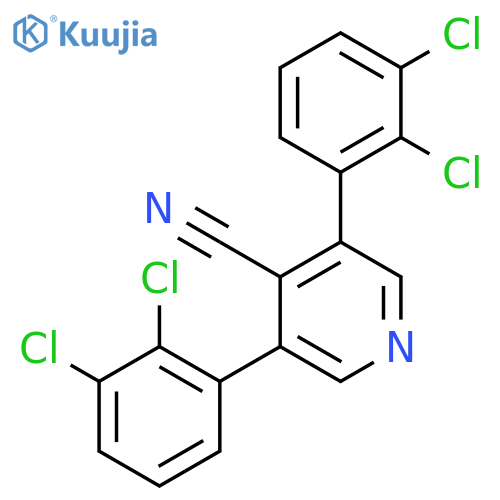 3,5-Bis(2,3-dichlorophenyl)isonicotinonitrile structure