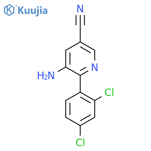 5-Amino-6-(2,4-dichlorophenyl)nicotinonitrile structure