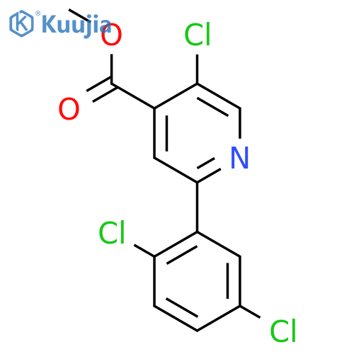 Methyl 5-chloro-2-(2,5-dichlorophenyl)isonicotinate structure