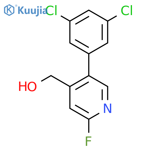5-(3,5-Dichlorophenyl)-2-fluoropyridine-4-methanol structure