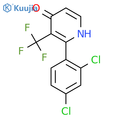2-(2,4-Dichlorophenyl)-4-hydroxy-3-(trifluoromethyl)pyridine structure