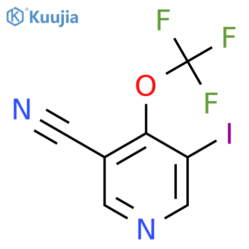 3-Cyano-5-iodo-4-(trifluoromethoxy)pyridine structure