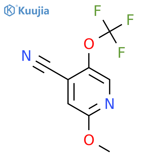 4-Cyano-2-methoxy-5-(trifluoromethoxy)pyridine structure