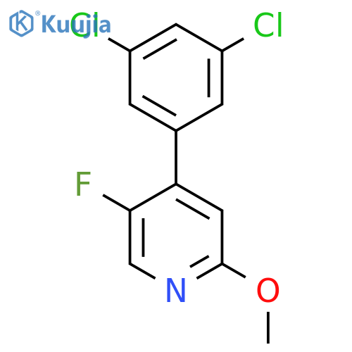 4-(3,5-Dichlorophenyl)-5-fluoro-2-methoxypyridine structure