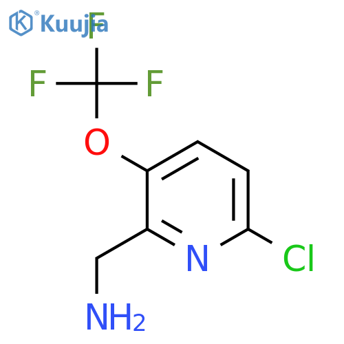 2-(Aminomethyl)-6-chloro-3-(trifluoromethoxy)pyridine structure