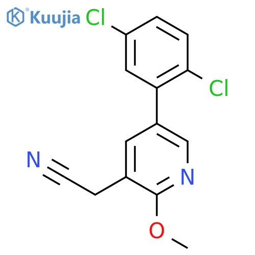 5-(2,5-Dichlorophenyl)-2-methoxypyridine-3-acetonitrile structure