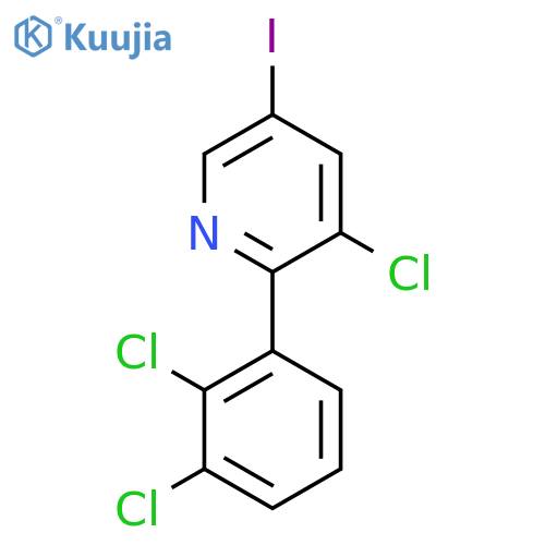 3-Chloro-2-(2,3-dichlorophenyl)-5-iodopyridine structure