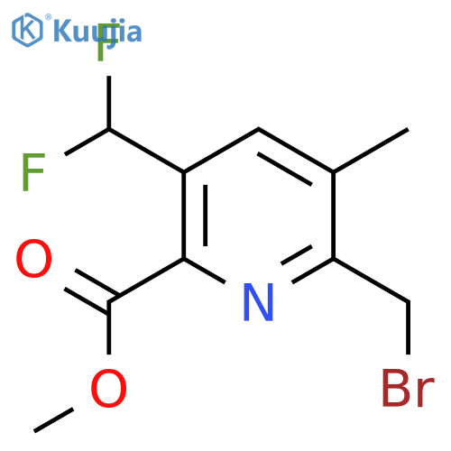 Methyl 2-(bromomethyl)-5-(difluoromethyl)-3-methylpyridine-6-carboxylate structure