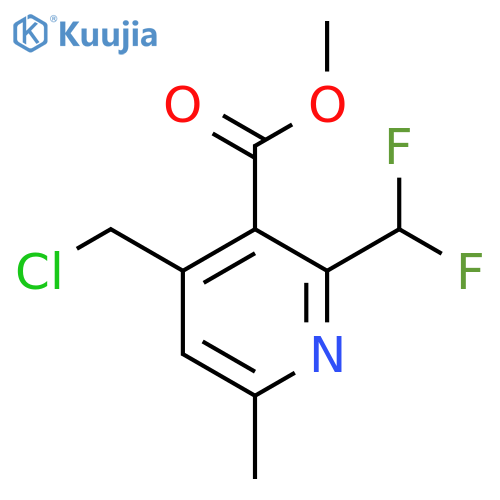 Methyl 4-(chloromethyl)-2-(difluoromethyl)-6-methylpyridine-3-carboxylate structure