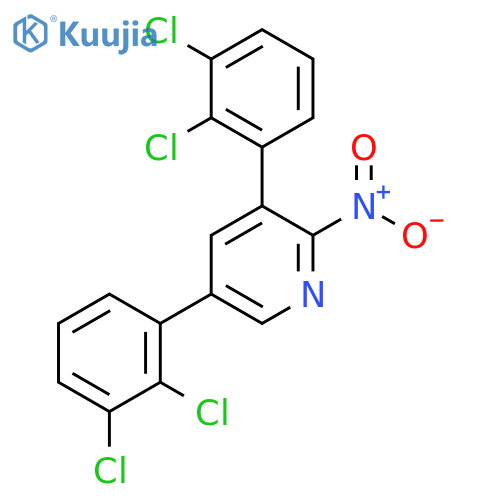 3,5-Bis(2,3-dichlorophenyl)-2-nitropyridine structure