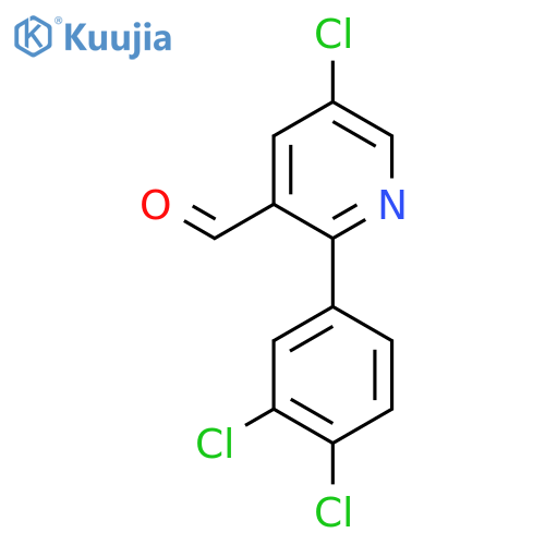 5-Chloro-2-(3,4-dichlorophenyl)nicotinaldehyde structure