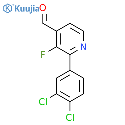 2-(3,4-Dichlorophenyl)-3-fluoroisonicotinaldehyde structure