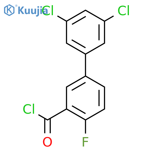 3',5'-Dichloro-4-fluoro-biphenyl-3-carbonyl chloride structure