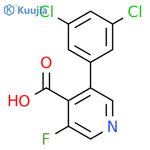 3-(3,5-Dichlorophenyl)-5-fluoroisonicotinic acid structure
