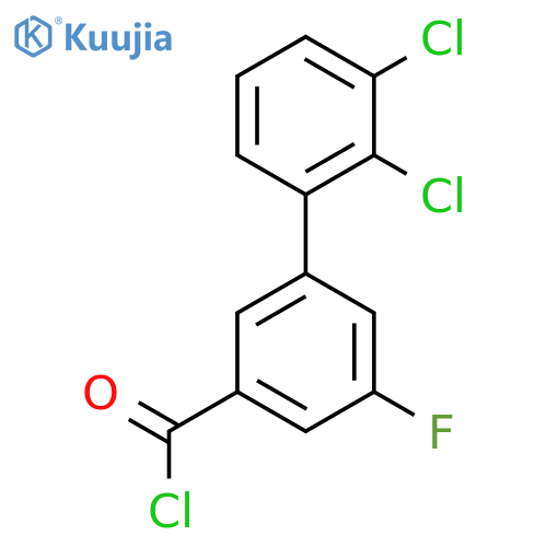 2',3'-Dichloro-5-fluoro-biphenyl-3-carbonyl chloride structure