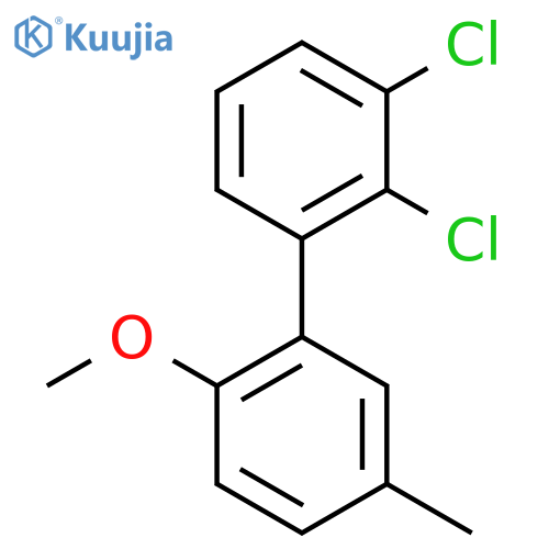 2,3-Dichloro-2'-methoxy-5'-methyl-biphenyl structure
