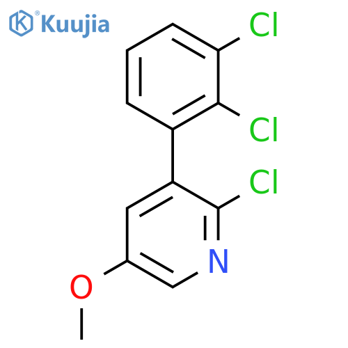 2-Chloro-3-(2,3-dichlorophenyl)-5-methoxypyridine structure