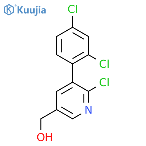 2-Chloro-3-(2,4-dichlorophenyl)pyridine-5-methanol structure