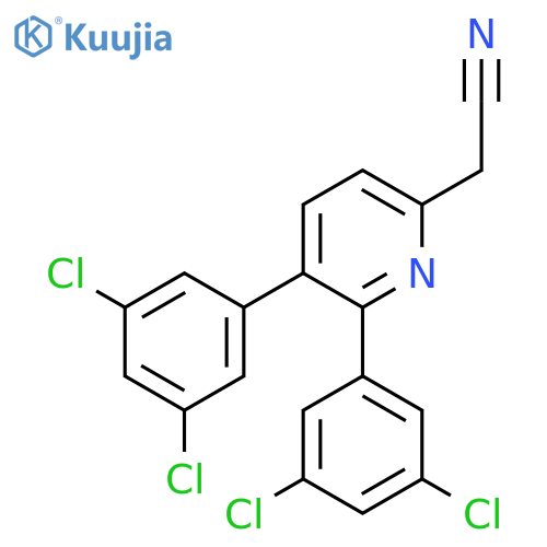 3,2-Bis(3,5-dichlorophenyl)pyridine-6-acetonitrile structure