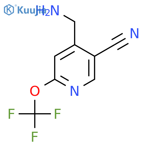 4-(Aminomethyl)-5-cyano-2-(trifluoromethoxy)pyridine structure