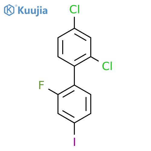 2,4-Dichloro-2'-fluoro-4'-iodo-biphenyl structure