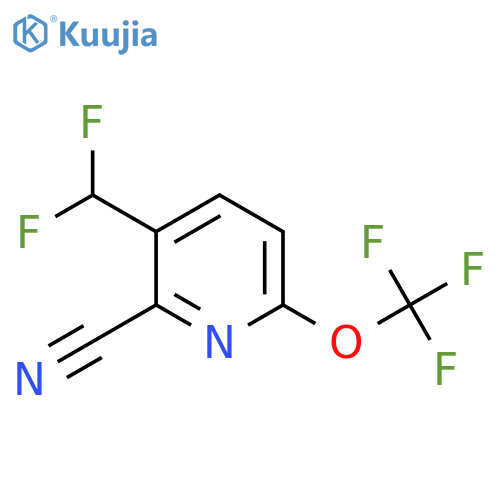 2-Cyano-3-(difluoromethyl)-6-(trifluoromethoxy)pyridine structure