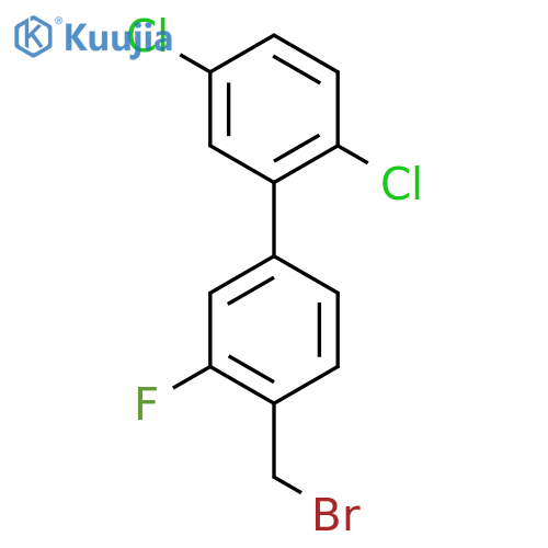 4'-Bromomethyl-2,5-dichloro-3'-fluoro-biphenyl structure