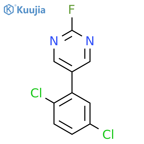 5-(2,5-Dichlorophenyl)-2-fluoropyrimidine structure