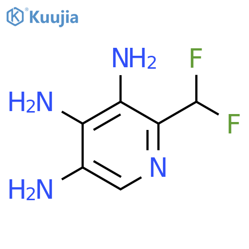 2-(Difluoromethyl)-3,4,5-triaminopyridine structure