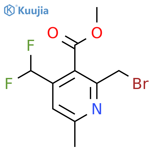 Methyl 2-(bromomethyl)-4-(difluoromethyl)-6-methylpyridine-3-carboxylate structure