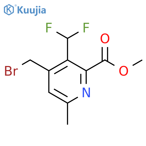 Methyl 4-(bromomethyl)-3-(difluoromethyl)-6-methylpyridine-2-carboxylate structure