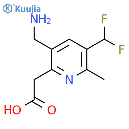 3-(Aminomethyl)-5-(difluoromethyl)-6-methylpyridine-2-acetic acid structure
