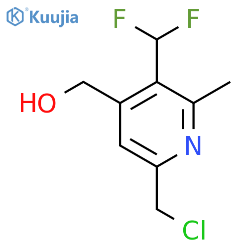 6-(Chloromethyl)-3-(difluoromethyl)-2-methylpyridine-4-methanol structure