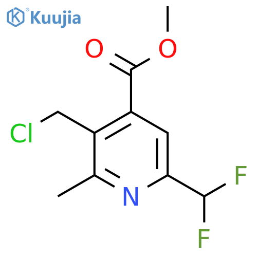Methyl 3-(chloromethyl)-6-(difluoromethyl)-2-methylpyridine-4-carboxylate structure