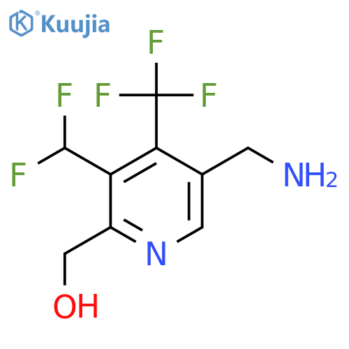 5-(Aminomethyl)-3-(difluoromethyl)-4-(trifluoromethyl)pyridine-2-methanol structure