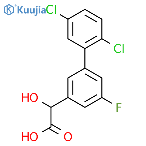 Hydroxy-(2',5'-dichloro-5-fluoro-biphenyl-3-yl)-acetic acid structure