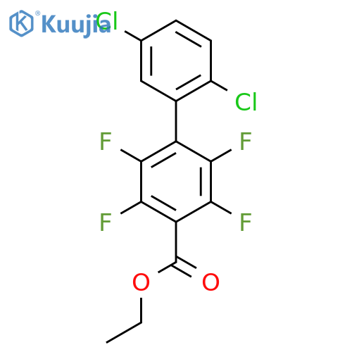 2',5'-Dichloro-2,3,5,6-tetrafluoro-biphenyl-4-carboxylic acid ethyl ester structure