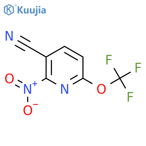 3-Cyano-2-nitro-6-(trifluoromethoxy)pyridine structure